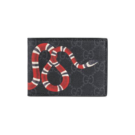 gucci snake belt black|gucci snake wallet men's.